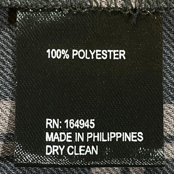 Toccin (NY) NWT Black & Brown Plaid Puff Sleeve Blouse Size Small - Picture 4 of 4